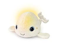 Pabobo Béluga Peluche Sueño Luz Nocturna Multicolor y canción de Cuna y Ruidos Blancos. Peluche Supersuave Oeko-Tex. Lavable (módulo desenfundable)