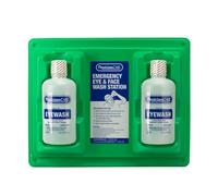 Pac-Kit PhysiciansCare 24-300 montar en la pared del ojo y de la estación Flush de la piel con dos 32 oz botellas, 13-1/2" L x 4" W x 6-1/2" H