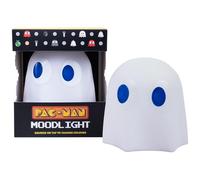 PAC-MAN Lámpara Fantasma con Luz Cambiante, 9,9 cm, Silicona Suave, Alimentación por Pilas AAA
