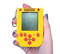 PAC-MAN - Mini llavero de arcade con pantalla LCD y controles direccionales. Juego y sonidos originales de PAC-MAN. Juego de bolsillo retro clásico, llavero portátil de mano para niños y adultos.