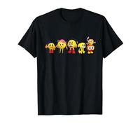 【Pac-Man】 Pac-Man World Re-Pac 004 Camiseta, Hombre, Negro, L