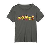 【Pac-Man】 Pac-Man World Re-Pac 004 Camiseta, Mujer Tallas Grandes, Asfalto, 5XL Grande