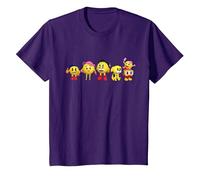 【Pac-Man】 Pac-Man World Re-Pac 004 Camiseta, Niños, Morado, 3 años