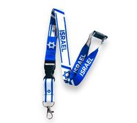 PAC Supplies Global Cordón de bandera de Israel, Azul, Large