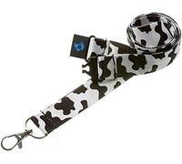 PAC Supplies Global: Divertido cinturón para el cuello en tamaño infantil con cierre de seguridad, fabricado exclusivamente para niños (vaca), Nylon o Silicona, Clásico, Marrón, Estampado de animales