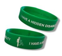 PAC Supplies Global Hidden Disability - Pulsera de silicona, tamaño adulto, Adult Standard, Silicona, No es una piedra preciosa