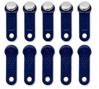 PAC Supplies Global Llavero POS Dallas iButton no magnético, paquete de 10, azul