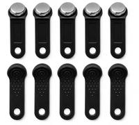 PAC Supplies Global Llavero POS Dallas iButton no magnético, paquete de 10, color negro