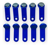 PAC Supplies Global Ltd - Llaves de botón (10 unidades, no magnéticas), color azul