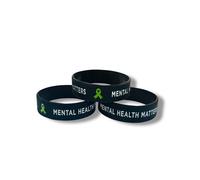 PAC Supplies Global Pulseras de concientización sobre la salud mental, importa la salud mental, Adult Standard, Silicona, No es una piedra preciosa