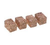 Pacas Decorativas de heno, Miniatura de Paja Falsa, 4 Piezas de Hayrick con Material Resistente, decoración de de otoño, Bloques de heno de Mesa con diseño Realista, Mini henos para casa de