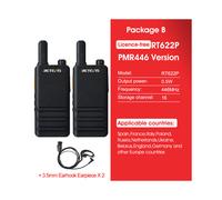 (Pacchetto B) Mini walkie talkie ultra sottile de 15 mm Retevis RT622P con ricarica tipo C, radio VOX,