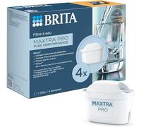 BRITA Cartucho Filtro de agua Grifo MAXTRA PRO All-In-1 Pack de 4|Pruebe un agua más pura¹ con la recarga original para jarras BRITA-reducido² microimpurezas como algunos PFAS, cloro, sarro
