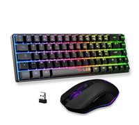 The G-Lab Combo Hydrogen WL - Pack Teclado inalámbrico para ratón Gamer - Teclado inalámbrico 60% AZERTY FR RGB - Ratón Gaming 7200 dpi - Doble Modo 2,4GHz & Bluetooth - PC PS4 PS5