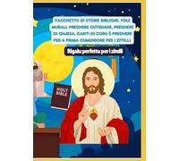 Pacchettu di storie bibliche, fole murali, preghere cutidiane, preghere di chjesa, canti di coru è preghere per a prima cumunione per i zitelli | Rigalu perfettu per i zitelli