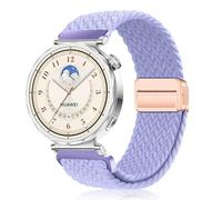 PaceBid 18mm Correa para Garmin Venu 4 41mm/Venu3S/2S/Forerunner 265S/255S | para Huawei Watch GT 7 41mm/GT6 41mm/GT5 Pro 42mm/GT 5/4 41 mm,Watch 5 42mm, Trenzada Nylon Magnética Correa, Lavanda