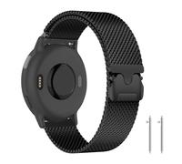 PaceBid 20mm Metal Correa para Garmin Vivoactive 6/5/Forerunner 165/165 Music/245/645 music/570 42mm/70/170 43mm, Magnético Pulsera Repuesto Correa para Garmin Approach S50/S44/Venu Sq 2 - Negro