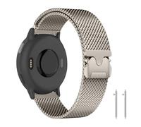 PaceBid 20mm Metal Correa para Garmin Vivoactive 6/5/Forerunner 165/165 Music/245/645 music/570 42mm/70/170 43mm, Magnético Pulsera Repuesto Correa para Garmin Approach S50/S44/Venu Sq 2 - Starlight
