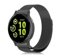 PaceBid 20mm Metal Correa para Garmin Vivoactive 6/5,Forerunner 165/245/645 | para Garmin Forerunner 70/170/170 Music 43mm,Approach J1 43mm/S50, Acero Inoxidable Metal Correa Magnético Pulsera