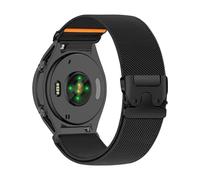 PaceBid 20mm Nailon Correa para Garmin Vivoactive 6/5/Forerunner 165/165 Music/245 Music/645Music/570 42mm, Elásticos Nylon Trenzada Pulsera para Garmin Venu Sq 2/Venu 2 Plus/Approach S50/S44 - Negro