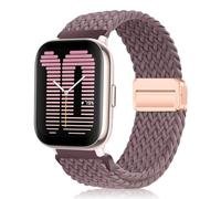 PaceBid 20mm Nylon Correa para Amazfit Active 2 Square/Active 2/Active/GTR Mini/GTS 4/4 Mini/GTS 3/2, Trenzada Magnética Deportivo Reloj de Repuesto para Amazfit GTR 42mm/Bip 3/Bip3 Pro/Bip S-Púrpura