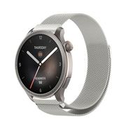 PaceBid 22mm Correa Compatible con Amazfit Balance, Repuesto Correa de Acero Inoxidable, Malla Ajustable Magnético Pulsera para Mujeres y Hombres para Amazfit Balance 2 - Starlight
