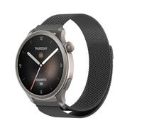 PaceBid 22mm Correa para Amazfit Balance 3/2/Ultra, Repuesto Correa de Acero Inoxidable, Malla Ajustable Magnético Pulsera para Mujeres y Hombres para Amazfit Balance/Bip 6/Bip5/Bip Max - Negro