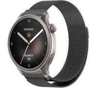 PaceBid 22mm Correa para Amazfit Balance/Bip 6/Bip5/Bip Max, Repuesto Correa de Acero Inoxidable, Malla Ajustable Magnético Pulsera para Mujeres y Hombres para Amazfit Balance 3/2/Ultra - Negro#2