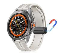 PaceBid 22mm Correa para Xiaomi Watch S5 46mm/S4 47mm/S4 Sport/S3/S1 Pro, Silicona Complejo Nylon Trenzada Magnética Reloj de Repuesto para Xiaomi Redmi Watch 5 Active/5 Lite/Watch5/Watch2 - Starlight