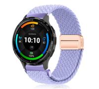 PaceBid 22mm Nylon Correa para Garmin Venu 3 45mm/Forerunner 265/255/Venu 2, Trenzada Magnética Reloj de Repuesto para Huawei Watch GT 5/GT 5 Pro/Watch 4 46mm/Xiaomi Redmi Watch 5 Active - Lavanda