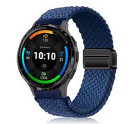 PaceBid 22mm Nylon Correa para Garmin Venu 3 45mm/Forerunner 265/255/Venu 2, Trenzada Magnética Reloj de Repuesto para Huawei Watch GT 5/GT 5 Pro/Watch 4 46mm/Xiaomi Redmi Watch 5 Active - Azul