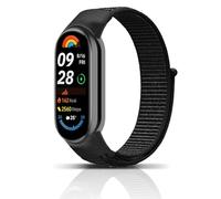PaceBid Nylon Correa Compatible con Xiaomi Smart Band 10/Band9/Band8, Deportes Hombre Mujere Correa de Tela Elástica Solo Loop Ajustable Pulsera de Repuesto para Xiaomi Mi Band 10/Band9/Band8 (Negro)