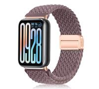 PaceBid Nylon Correa para Xiaomi Smart Band 9 Pro/8 Pro/Xiaomi Redmi Watch 6/Watch 5/4, Hombres Mujeres Nailon Trenzada Magnética Reloj de Repuesto para Xiaomi Mi Band 8 Pro/Mi Band 9 Pro - PúRpura