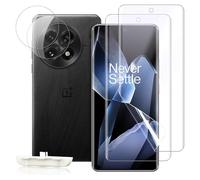 PaceBid Protector Pantalla Compatible con OnePlus 13 5G, [2+2 Piezas] TPU HD Protector de Pantalla + Cristal Vidrio Templado Protector Lente Cámara para OnePlus 13 5G