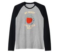 Pacemaker My Heart Has A New Beat, cirugía Retro para Hombres, recuperación Camiseta Manga Raglan