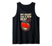 Pacemaker My Heart Has A New Beat, cirugía Retro para Hombres, recuperación Camiseta sin Mangas