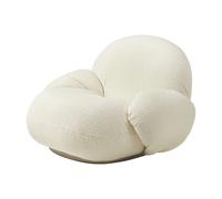 Pacha Sillón con Reposabrazos Dora Boucle 0001 Con Base En Oro Perla