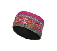 Pachamama Diadema de lana para mujer, con forro polar, tejida a mano, tradicional, Fairisle, colorida, talla única, hecha a mano, comercio justo (rosa, talla única)