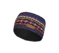 Pachamama Diadema de lana para mujer, con forro polar, tejida a mano, tradicional, Fairisle, colorida, talla única, hecha a mano, comercio justo (mezclilla, talla única)