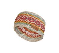 Pachamama Diadema para mujer, 100 % pura lana merina, tejida a mano, colorida, talla única, hecha a mano, suave, cálida, transpirable, absorbe la humedad, comercio justo (avena, talla única)