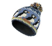 Pachamama - Gorro Sombrero de Lana Invierno con Diseño de Circo de Hinchazones, Color Azul