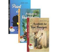 Pachet 3 carti: Print si cersetor + Aventurile lui Tom Sawyer + Aventurile lui Huckleberry Finn - Mark Twain