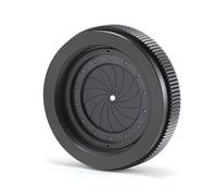 PACHHK Diafragma de iris mecánico ajustable de apertura manual de 1,5 a 25 mm, para cámara digital, microscopio, iris SK25