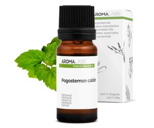 Pachuli BIO (Pogostemon cablin) - 10 mL - Aceite Esencial Quimiotipado y Certificado AB/Cosmos - Aroma Labs