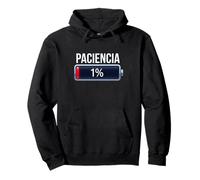 Paciencia 1% Batería Agotada Regalo Gracioso Sarcástico Sudadera con Capucha
