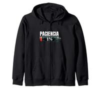Paciencia 1% Batería Agotada Regalo Gracioso Sarcástico Sudadera con Capucha