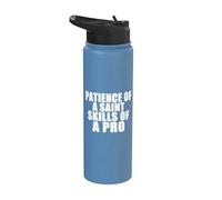 Paciencia de un santo Habilidades como un instructor de conducción profesional Stainless Steel Insulated Water Bottle