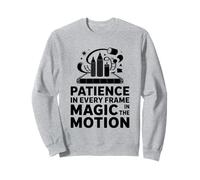 Paciencia en cada cuadro Magia en el dibujo de animación en movimiento Sudadera