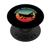 Paciencia Joven Saltamontes Amante Divertido Meme Grasshoppers Fan PopSockets PopGrip Adhesivo
