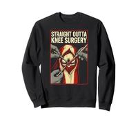 Paciente de Rodilla Recta Fuera de la cirugía de Rodilla Cool Mens Get Well Sudadera